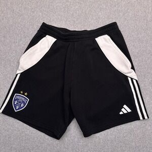 Adidas Tiro 24 Sweat Shorts Men's Medium Black Louisville City FC USL Soccer 8"